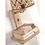 Good&Mojo Wandlamp Java met plank naturel zwart
