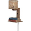 Good&Mojo Wandlamp Java met plank naturel zwart