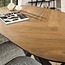 WoonStijl Eetkamertafel 180 organisch visgraat teak