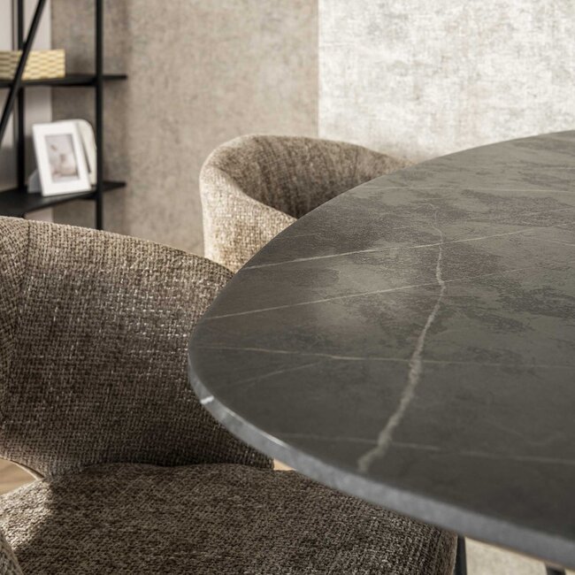 WoonStijl Bartafel kruisframe deens ovaal 140 cm