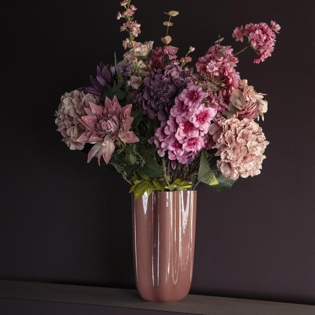 By Boo Vaas Flori – koraal rood