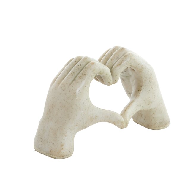 Light en Living Ornament 19x8x11,5 cm HANDS taupe  grijs