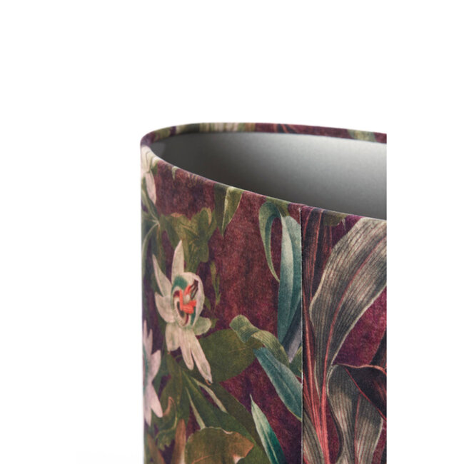 Light en Living Lampenkap ovaal recht smal 38-17,5-28 cm PASSION paars