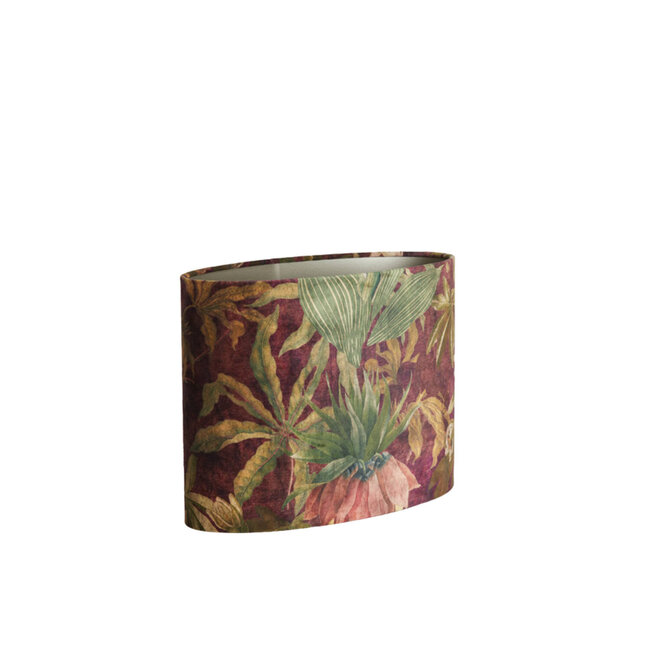 Light en Living Lampenkap ovaal recht smal 38-17,5-28 cm PASSION paars