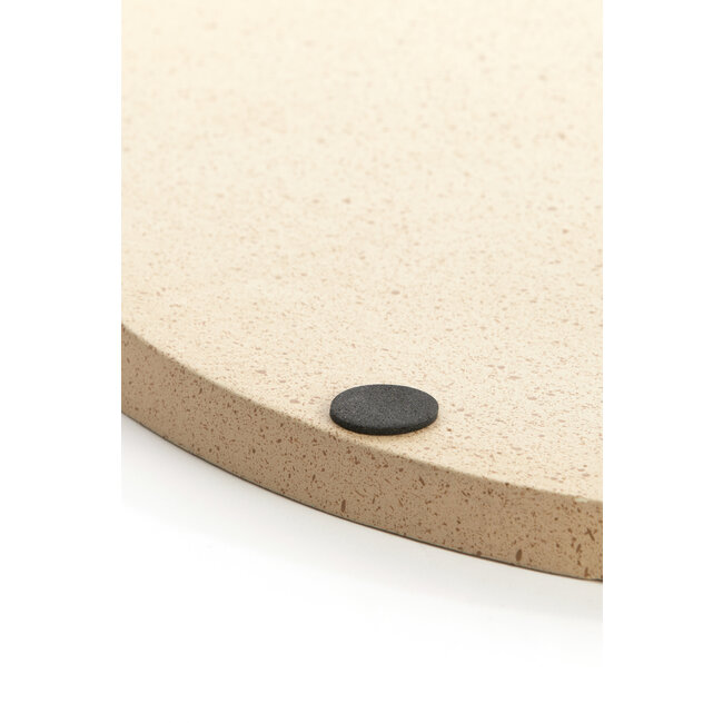 Light en Living Schaal Ø40x1,5 cm MAES zand+licht bruin gespikkeld