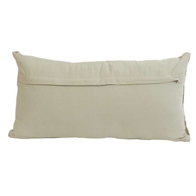 Light en Living Kussen 60x30 cm JEMBANA zand+olijf groen