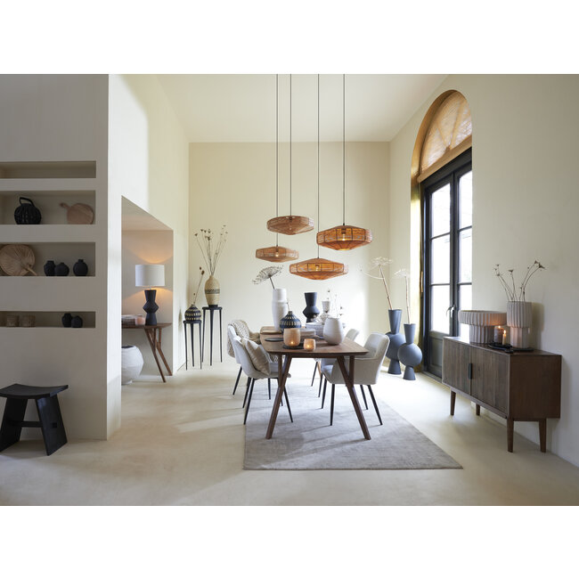 Light en Living Kruk 47x24x50 cm NIEKE zwart