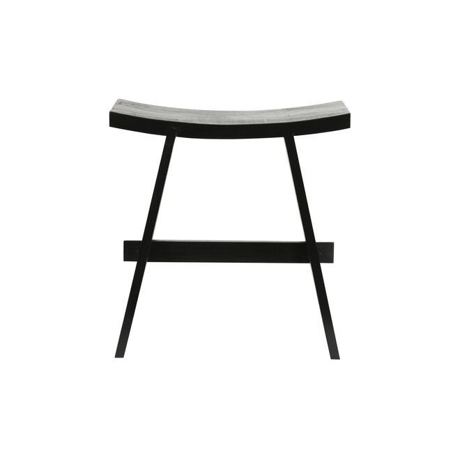 Light en Living Kruk 47x24x50 cm NIEKE zwart