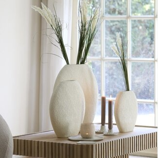 Light en Living Vaas deco 51x14x50 cm RENDA crème