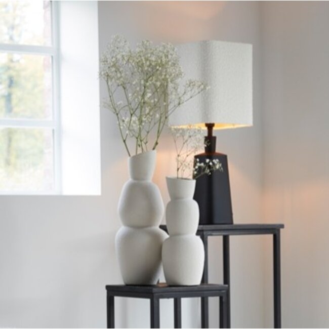 Light en Living Vaas Ø14,5x37,5 cm ARAM keramiek crème