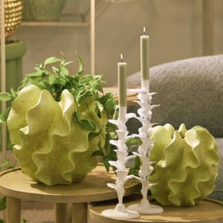 Light en Living Vaas deco Ø32,5X31 cm SHARUNA groen Light en Living Vaas deco Ø32,5X31 cm SHARUNA groen