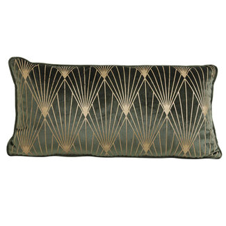 Light & Living Kussen 60x30 cm JANISE groen-goud