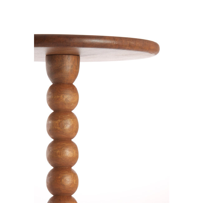 Light en Living Bijzettafel Ø35x54 cm VEGLIO hout olie  bruin