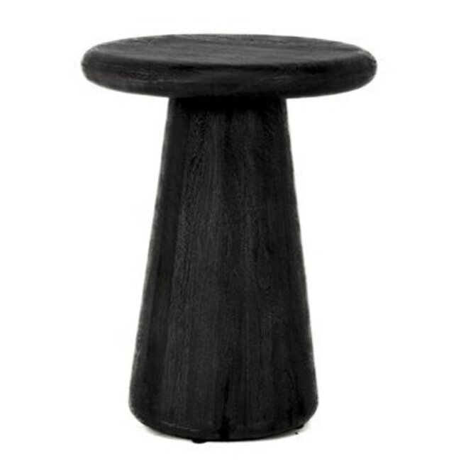 Tower Living Asti Bijzettafel rond zwart 40 cm