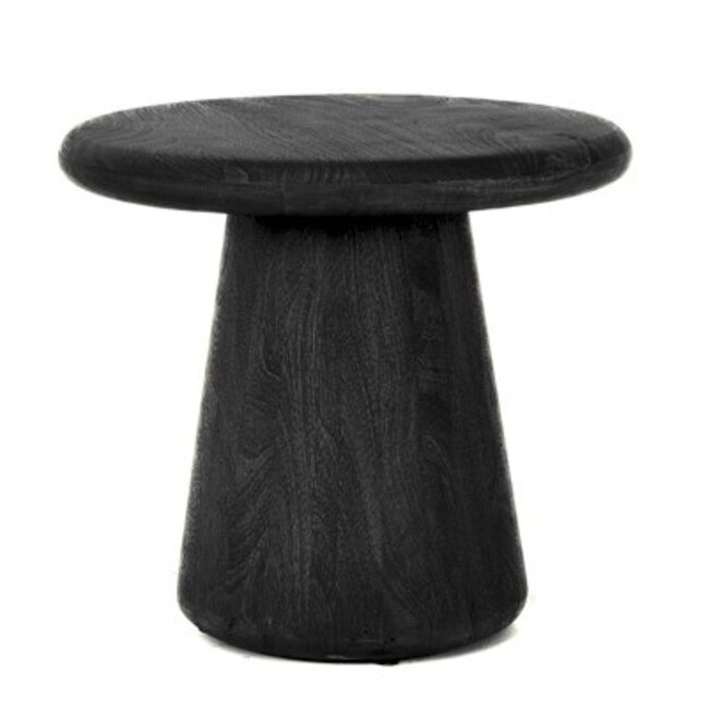 Tower Living Asti Bijzettafel rond zwart 60 cm