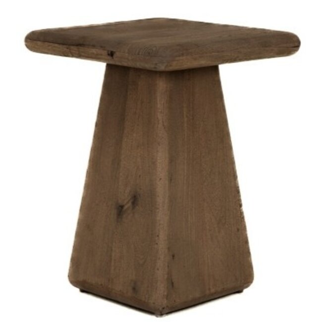 Tower Living Asti Bijzettafel vierkant bruin 40 cm