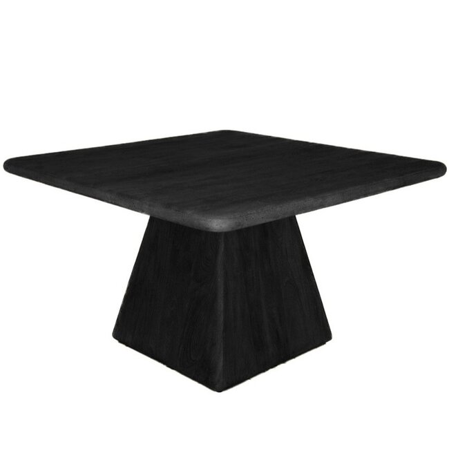 Tower Living Asti Eetkamertafel vierkant zwart 130 cm