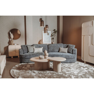 Tower Living Melzo Salontafel rond beige 90 cm Tower Living Melzo Salontafel rond beige 90 cm