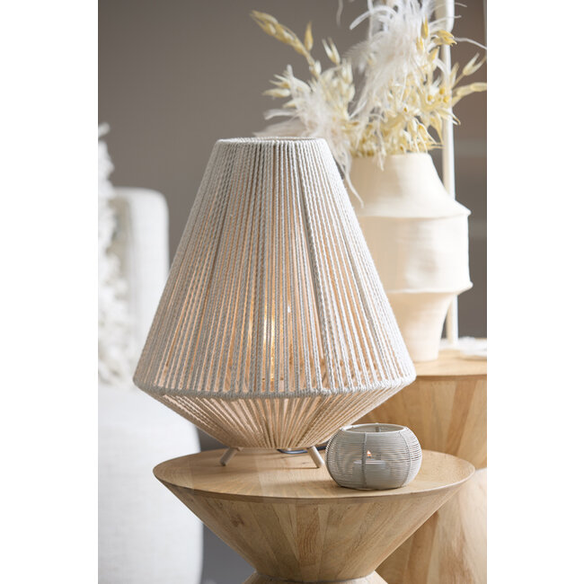 Light en Living Tafellamp Ø35x40 cm FELIDA crème