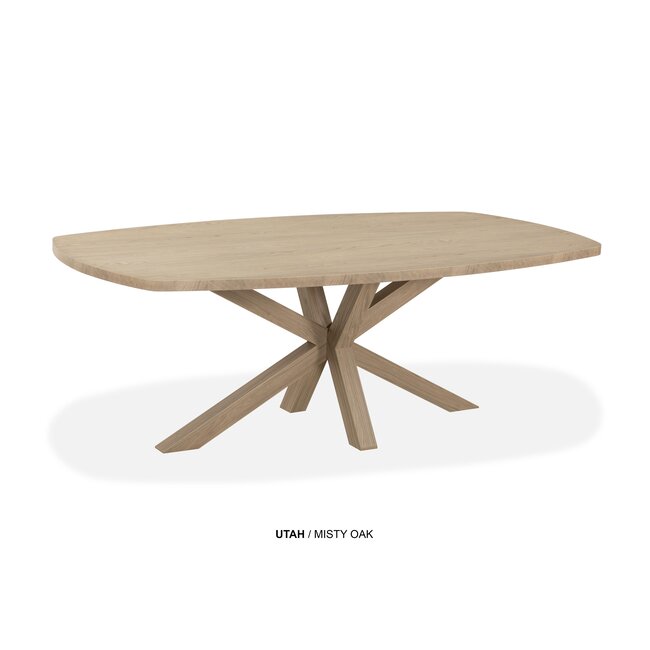 WoonMax Eettafel Utah Deens ovaal Lamulux - 160, 190 en 220 - Diverse kleuren