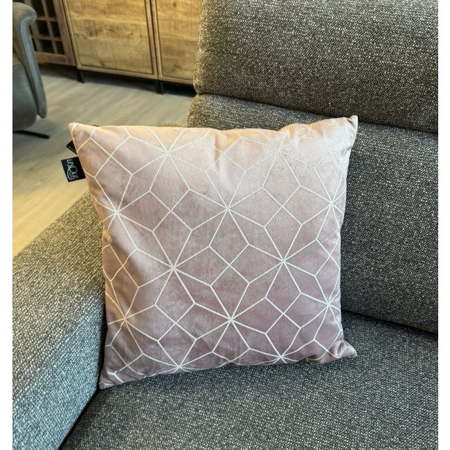 Unique Living  Kussen Cilou 45x45cm  - oud roze
