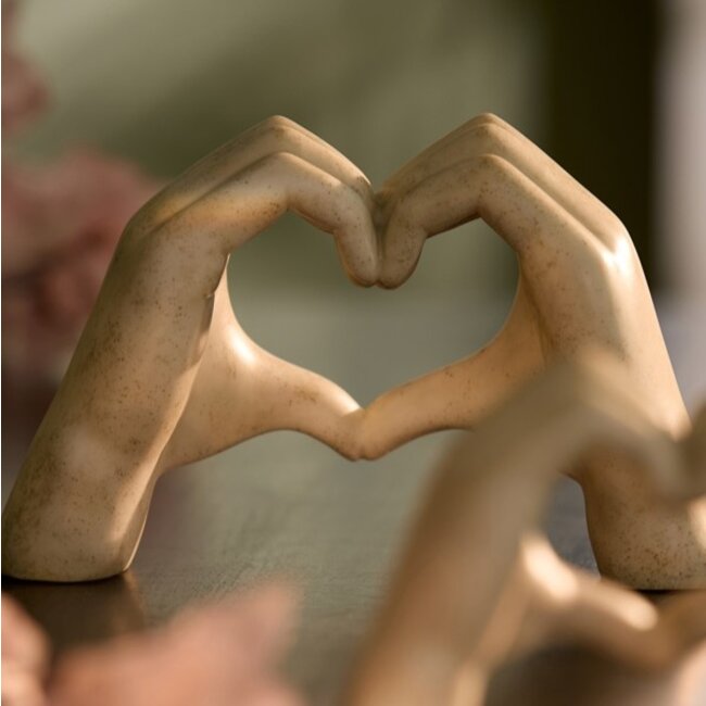 Light en Living Ornament 24,5x9,5x15 cm HANDS taupe  grijs
