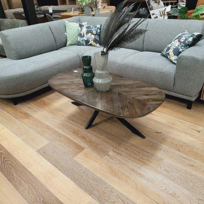 WoonMax Bank Lincoln - Ronde ottomane links - 2.5 zits met arm rechts