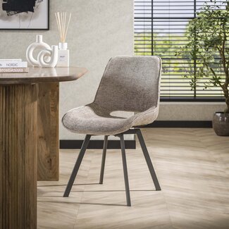 WoonStijl Eetkamerstoel Swivel - Rich zand