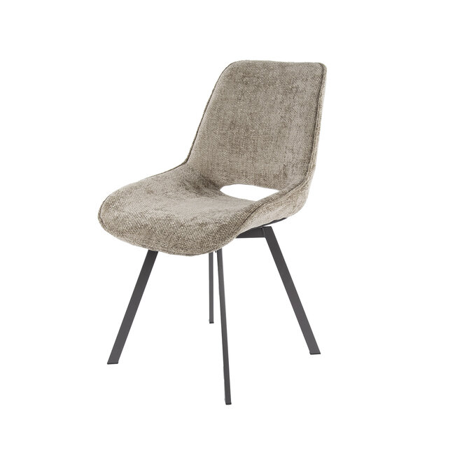 WoonStijl Eetkamerstoel Swivel - Rich champagne