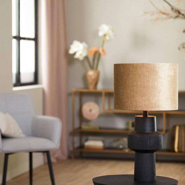 Light en Living Kap cilinder 30-30-21 cm GEMSTONE brons