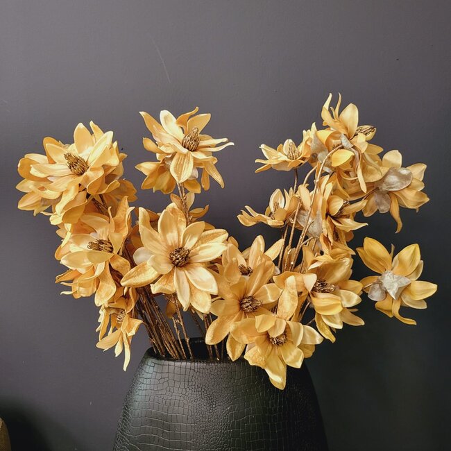 Countryfield Kunsttak Magnolia geel / goud