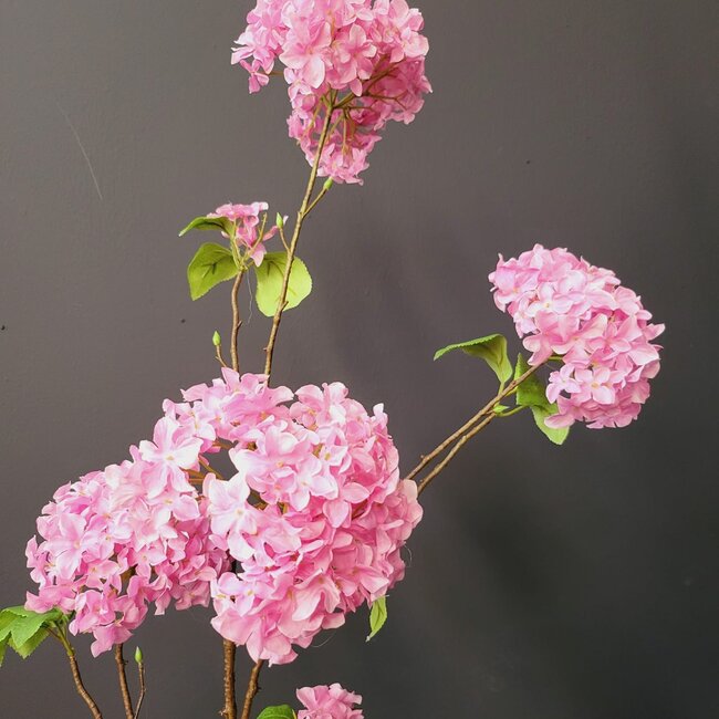 Pure Kunsttak Hortensia groot 110 cm roze