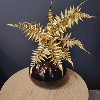 Light en Living Ornament 35x40 cm LEAF metallic goud