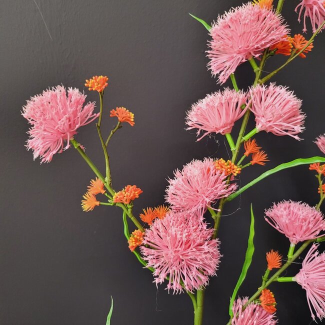 PTMD Kunstbloem lichtroze Allium