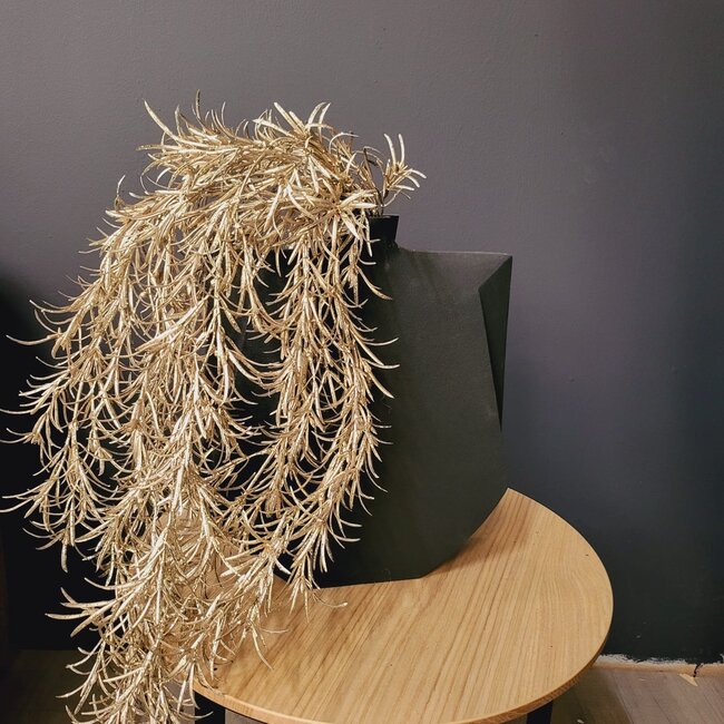 PTMD Kunsttak Leaves Plant champagne podocarpus spray