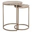 Richmond Interiors  Bijzettafel Fairfax set van 2 Stone