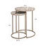 Richmond Interiors  Bijzettafel Fairfax set van 2 Stone