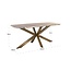 Richmond Interiors  Eettafel Bottega 220 deens ovaal wit