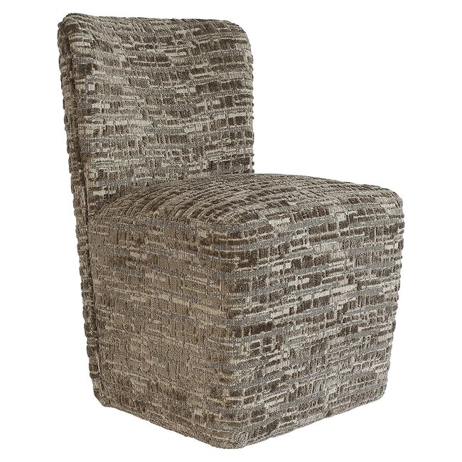 Richmond Interiors  Stoel Lorain met wieltjes greige dalia