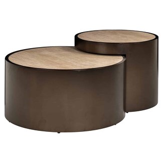 Richmond Interiors  Salontafel Ronson set van 2 beige