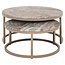 Richmond Interiors  Salontafel Fairfax set van 2 zand