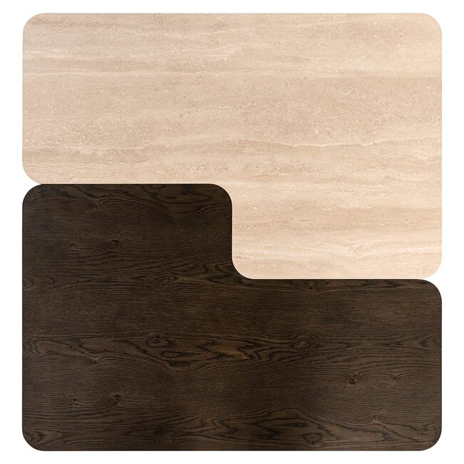 Richmond Interiors  Salontafel Nando set van 2 Bruin