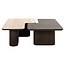 Richmond Interiors  Salontafel Nando set van 2 Bruin