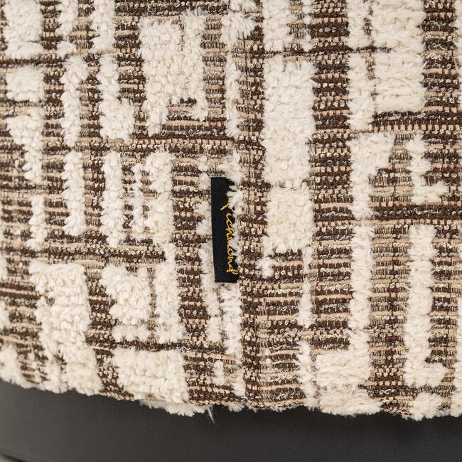 Richmond Interiors  Poef Lexie 45Ø cream dalia 11