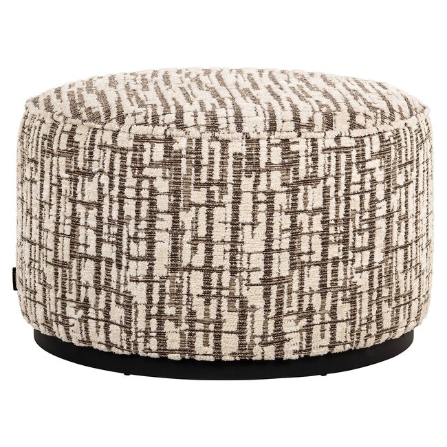Richmond Interiors  Poef Lexie 70Ø cream dalia 11