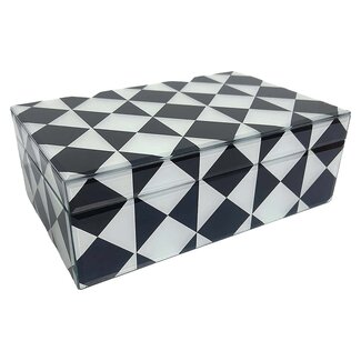 Richmond Interiors  Opbergbox Silas klein zwart / wit