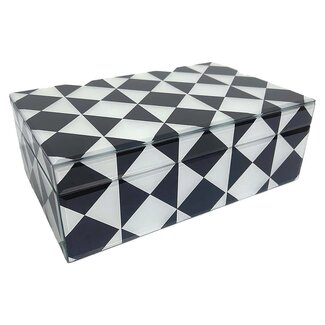 Richmond Interiors  Opbergbox Silas groot zwaty / wit