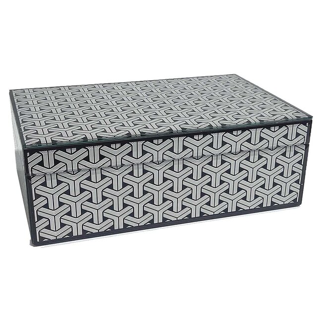 Richmond Interiors  Opbergbox Feliz klein zwart / wit