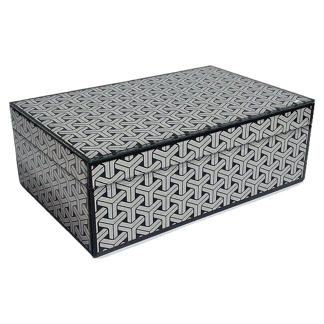 Richmond Interiors  Opbergbox Feliz groot Zwart / Wit