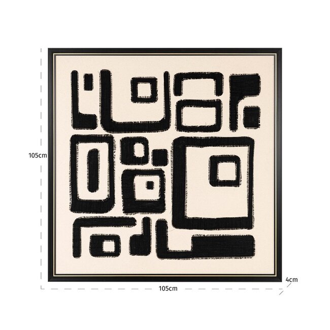Richmond Interiors  Wall art Shanita Zwart / Wit